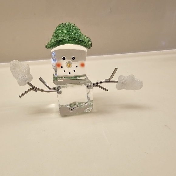 Seasons of Cannon Falls Ice Cube Snowman Ornament Holiday Decor Christmas - Picture 2 of 6